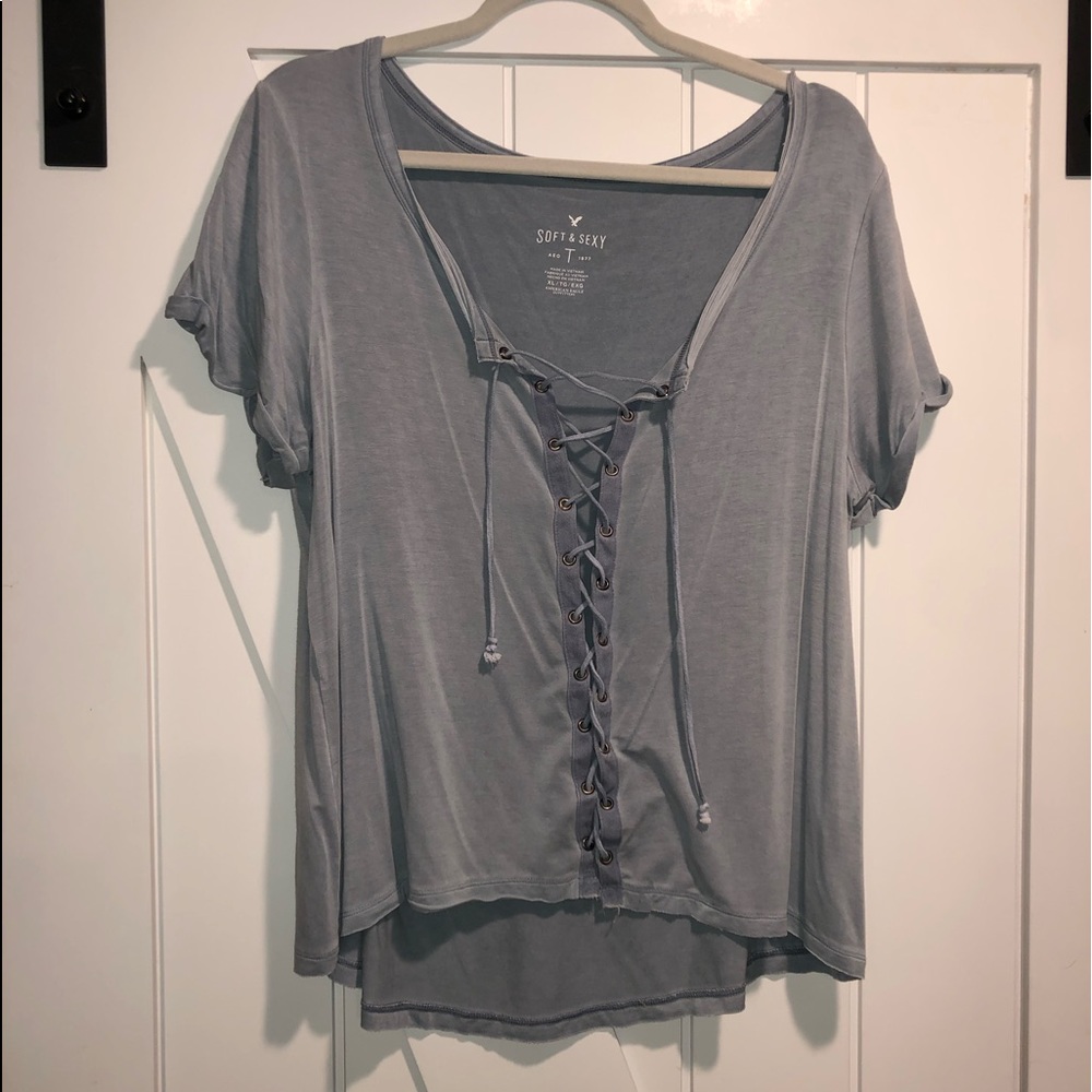Lace Up T-Shirt